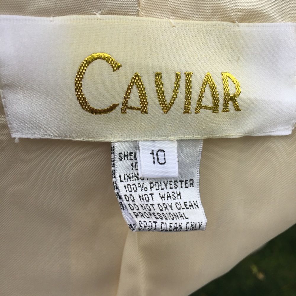 Caviar 3 pieces Dress Ivory Gold‎ 10 - Picture 8 of 8